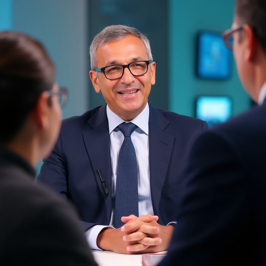Entrevista en programa de TV financiero